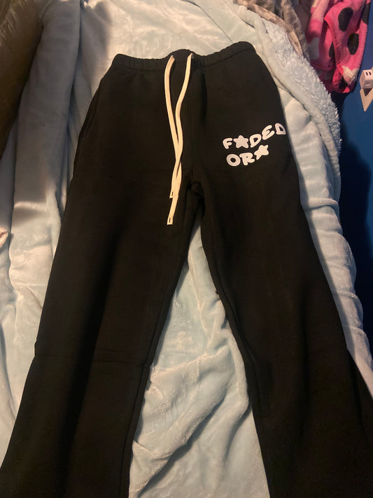 Black faded sweatpants